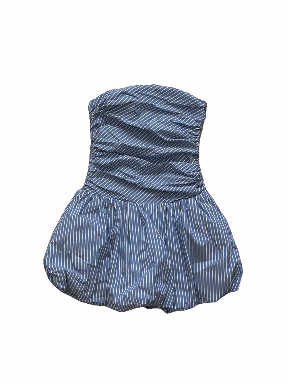 WAYF Bonnie Strapless Bubble Hem Minidress